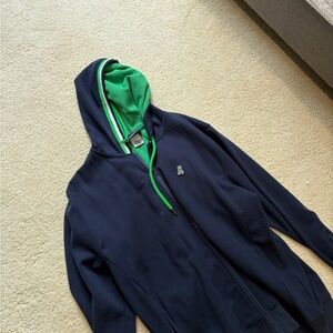 Psycho Bunny Navy and Green Hoodie